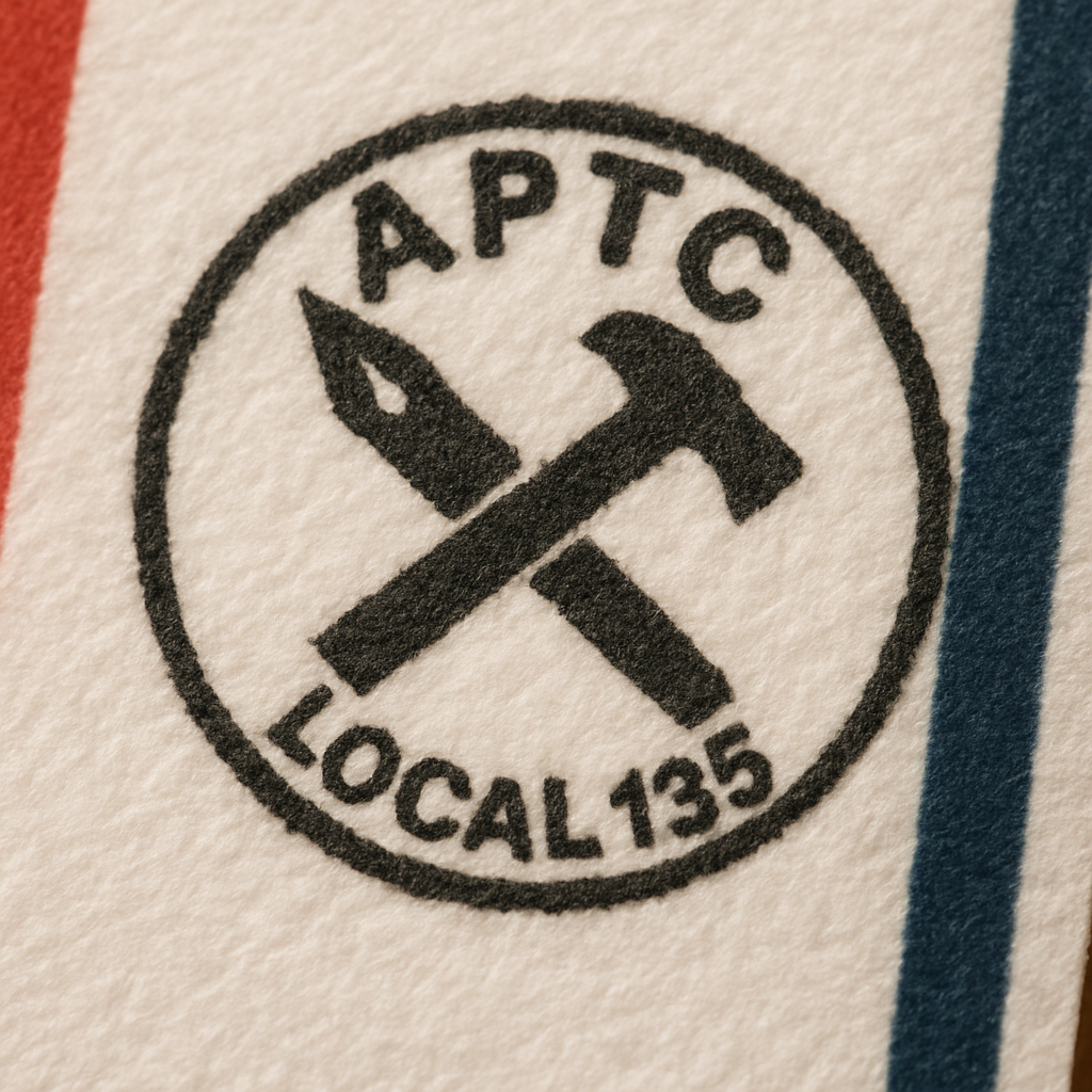 Allied Printing Trades Council union bug — APTC certified